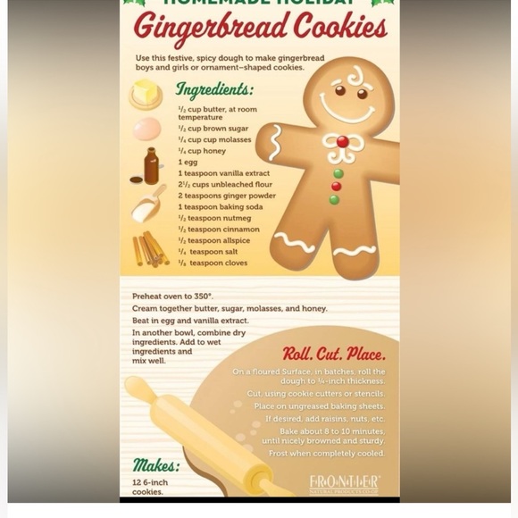 $3 GINGERBREAD CHRISTMAS EARRINGS. NEW. STERLING SILVER HOOKS. $3 IF BUNDLED - Picture 10 of 16